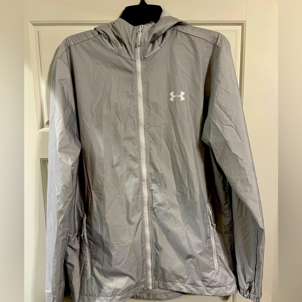Under Armour Light Gray Hooded Jacket